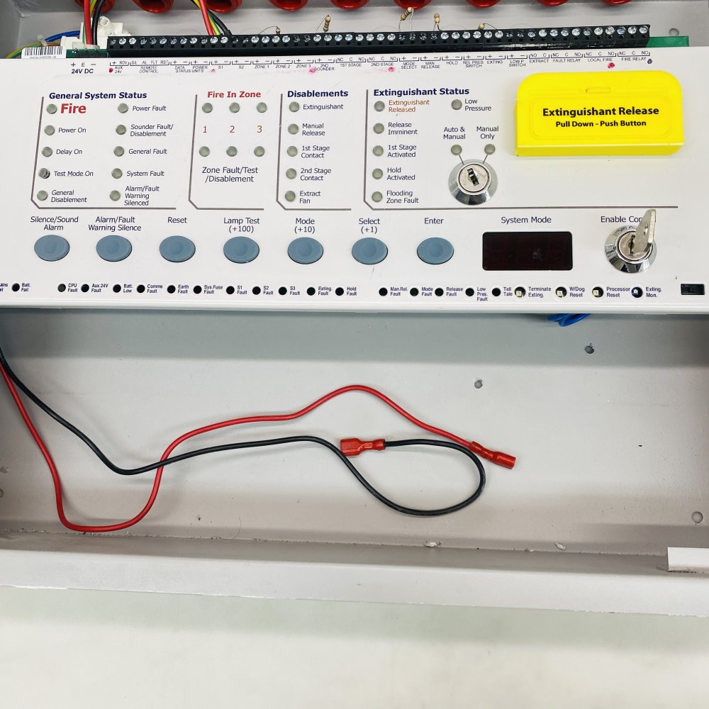 Inergen TF11031F2 Extinguishant Control Panel - Tyco Fire System Grade B