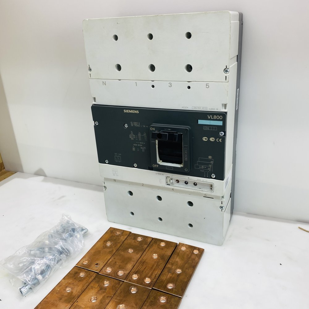 Siemens VL800 800A MCCB Molded Case Circuit Breaker w/ Copper Busbars Grade B
