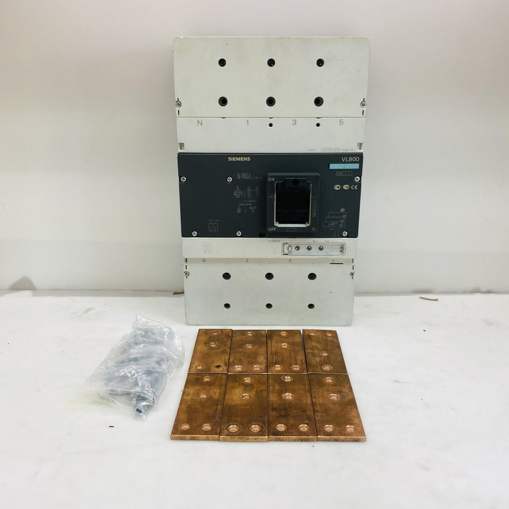Siemens VL800 800A MCCB Molded Case Circuit Breaker w/ Copper Busbars Grade B