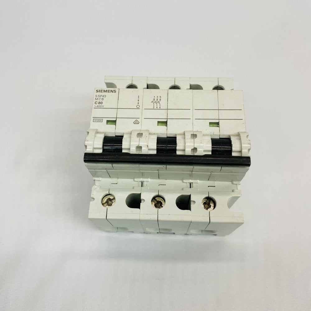 Siemens 5SP43 C80 3P MCB 80A 400V Circuit Breaker Grade B