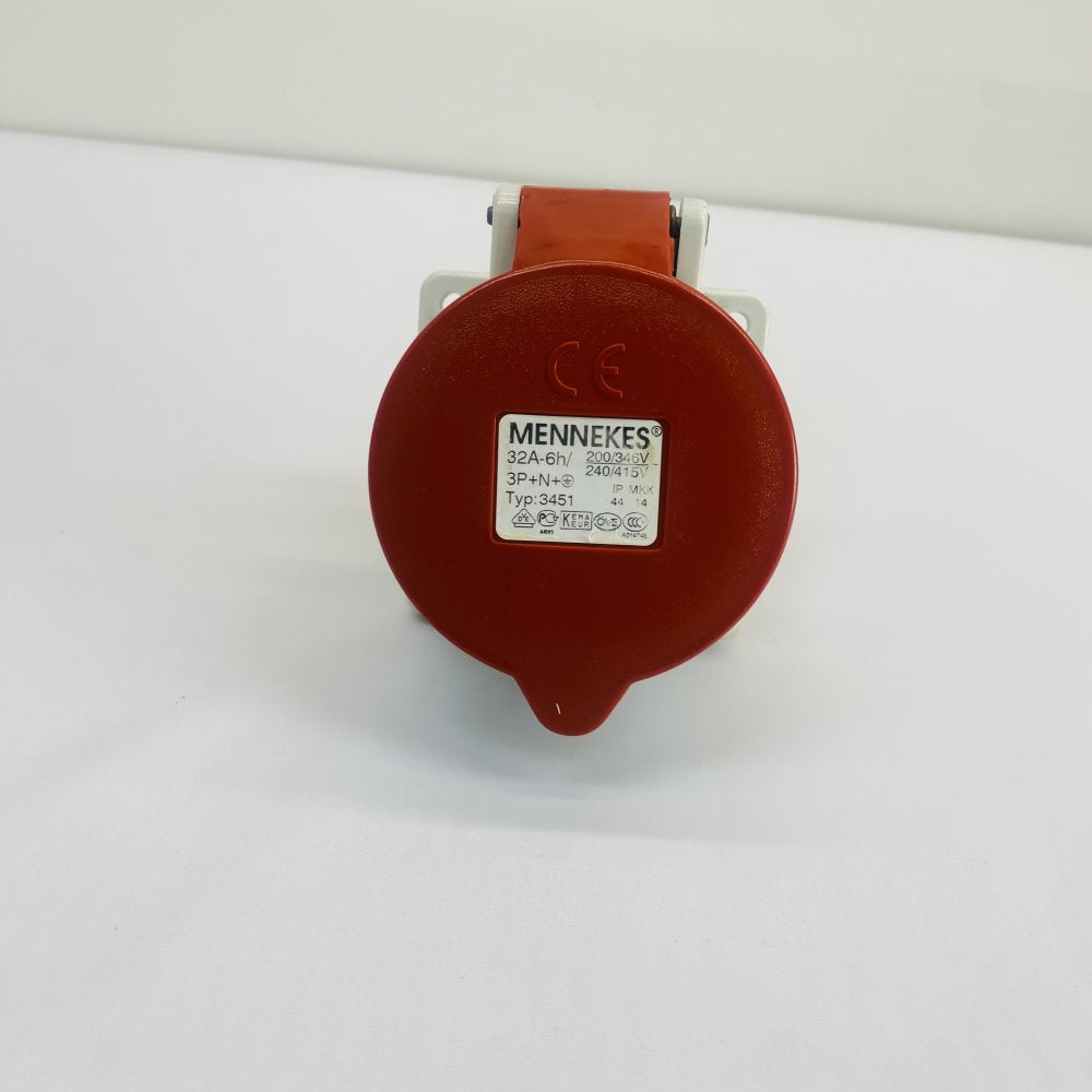 Mennekes Type 3451 32A 3P+N+E 6h 240/415V Industrial Socket Grade B