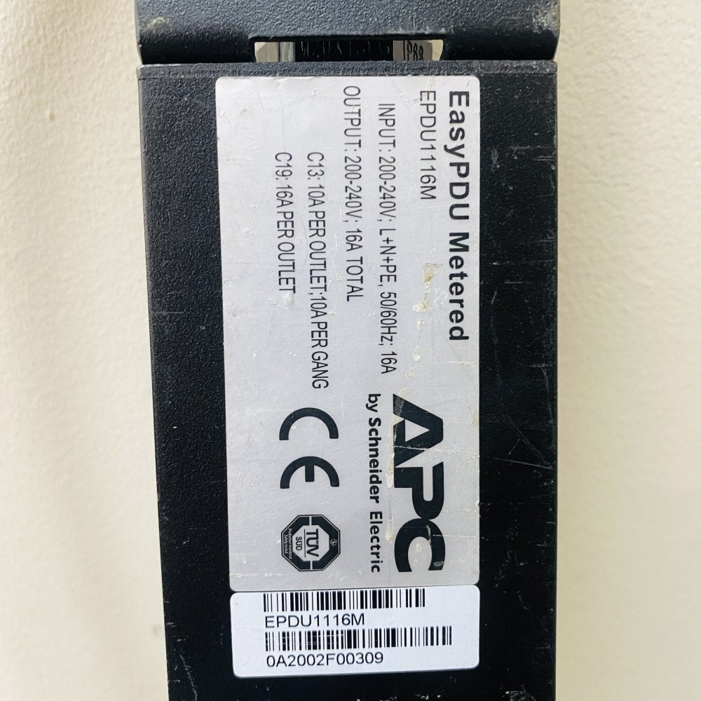 APC by Schneider Electric EasyPDU Metered EPDU1116M 16A Rack PDU Grade B