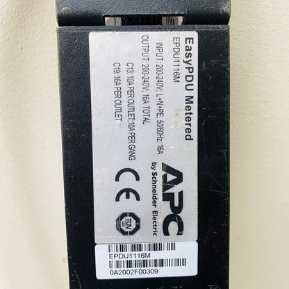 APC by Schneider Electric EasyPDU Metered EPDU1116M 16A Rack PDU Grade B