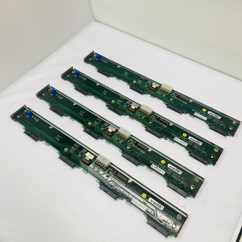 Lot of 4 CI Design 12-6507-01B 12-6507-00B 4-Bay SAS SATA Backplane - Grade B