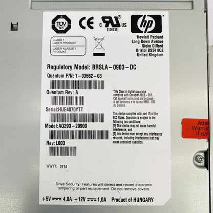 HP BRSLA-0903-DC LTO5 FC Half-Height Tape Drive (Fibre Channel) Grade B