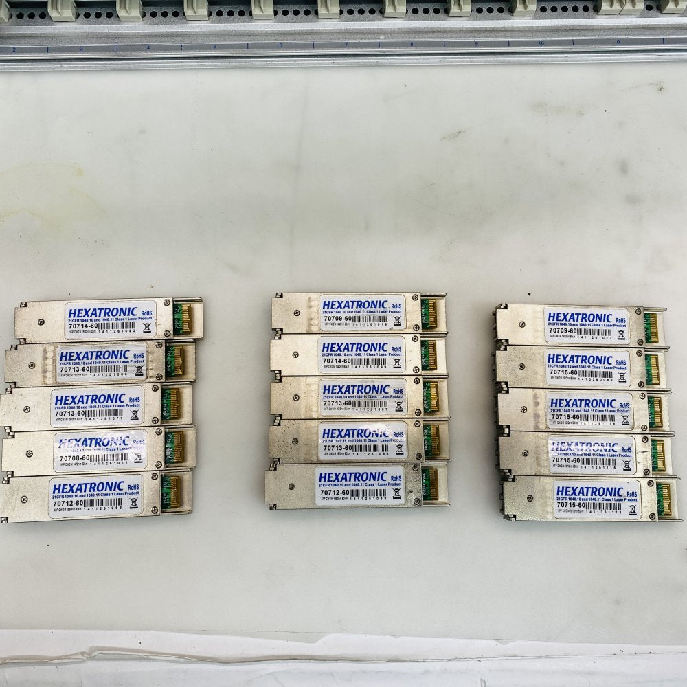 Job Lot Networking Hexatronic XFP Transceivers AMB Network Decoder 3U Chassis