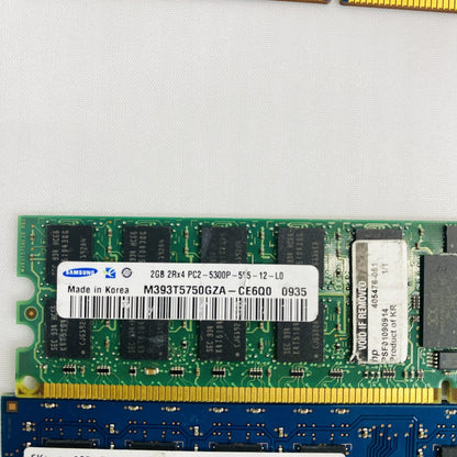 Lot of Mixed RAM Modules - Crucial Samsung Server & Desktop Memory Grade B