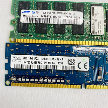 Lot of Mixed RAM Modules - Crucial Samsung Server & Desktop Memory Grade B