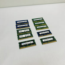 Lot of 10 Mixed 4GB SODIMM DDR3 PC3-12800 RAM - Crucial Samsung Hynix Grade B