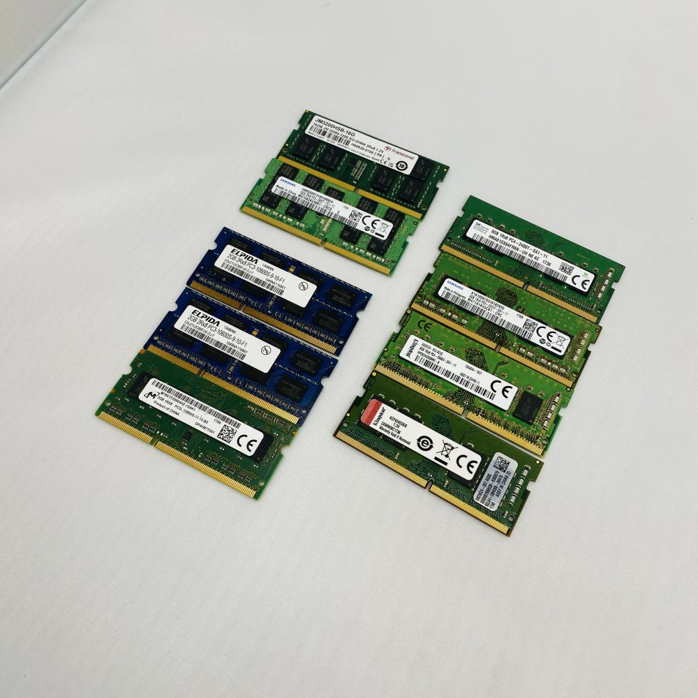 Mixed Lot Laptop RAM SODIMM Transcend Samsung Elpida Kingston SK Hynix Grade B