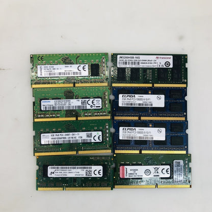 Mixed Lot Laptop RAM SODIMM Transcend Samsung Elpida Kingston SK Hynix Grade B