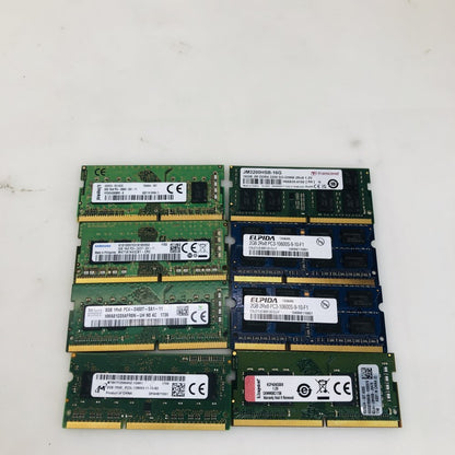 Mixed Lot Laptop RAM SODIMM Transcend Samsung Elpida Kingston SK Hynix Grade B