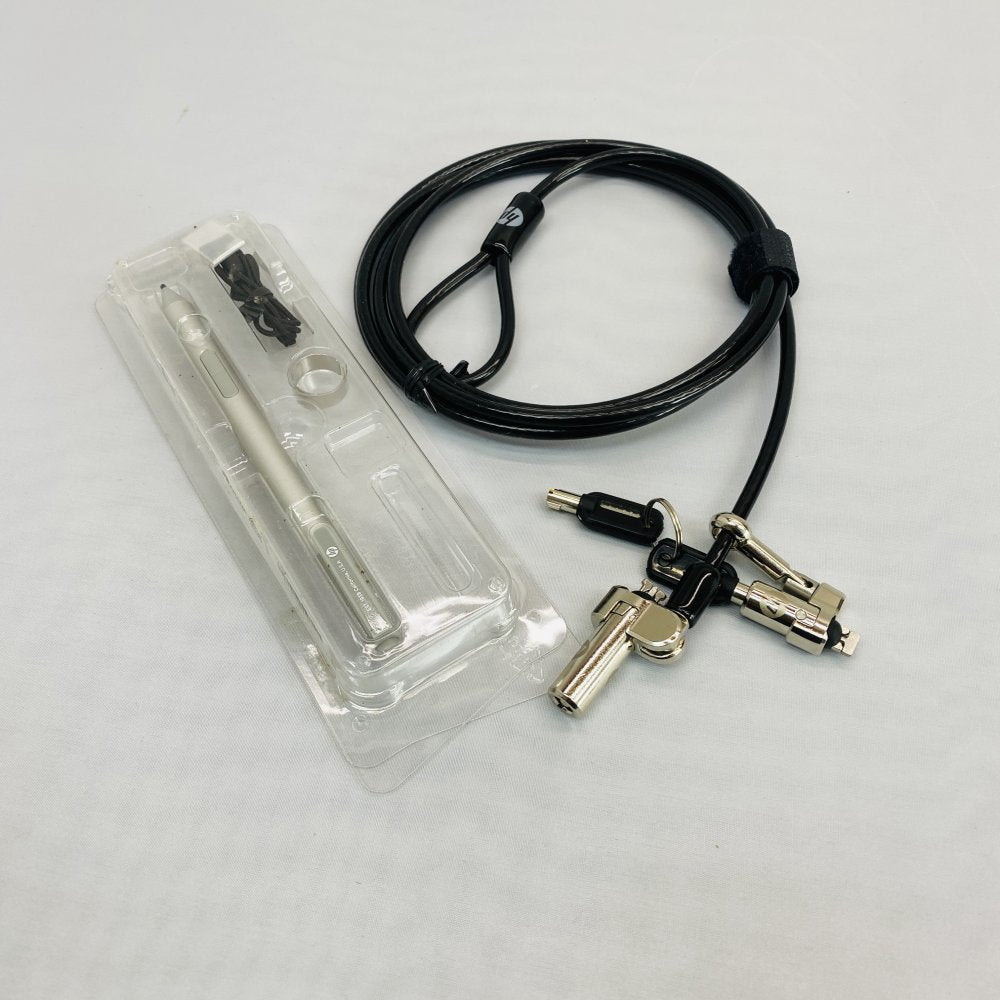 HP Laptop Security Cable Lock with Keys + HP Stylus Pen Grade B