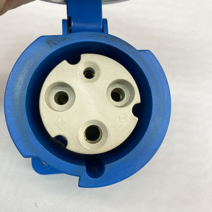 Lewden PM63/661 63A 2P+E Panel Mount IEC Inlet Socket IP67