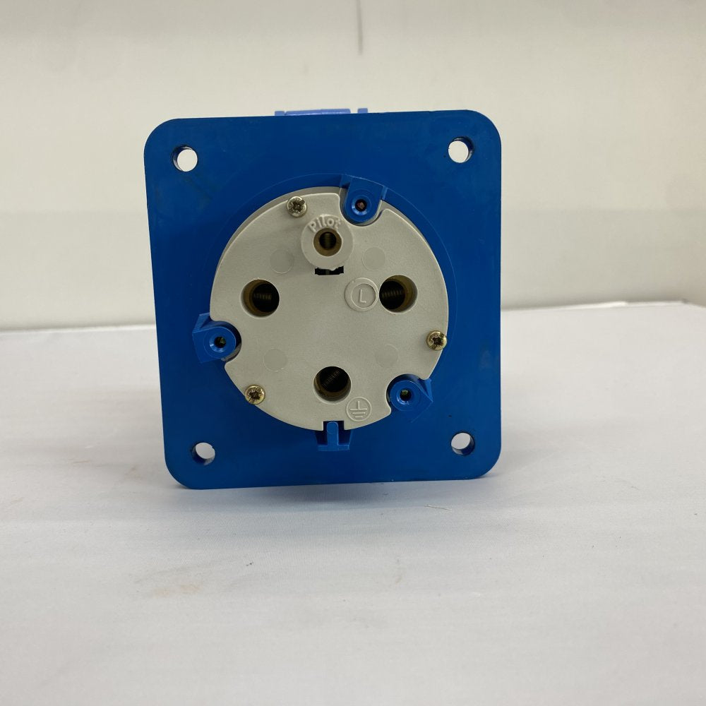 Lewden PM63/661 63A 2P+E Panel Mount IEC Inlet Socket IP67