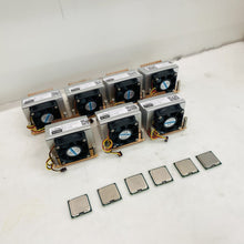 Lot of 6 x Intel Pentium E6500 CPUs + 7 x Copper Base Heatsinks with Fans