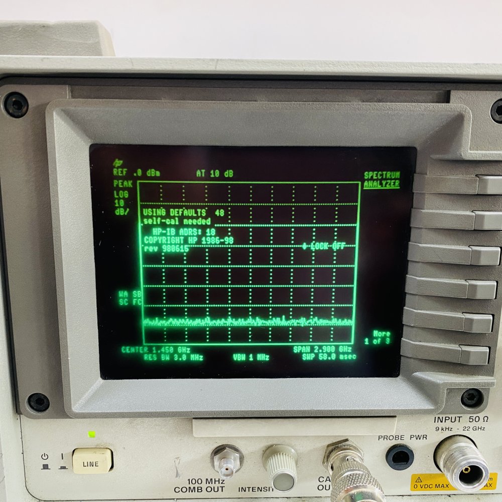 Hewlett Packard 8592L Spectrum Analyzer 9 kHz - 22 GHz Benchtop