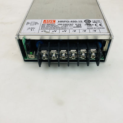Mean Well HRPG-450-15 15V 30A Switching Power Supply AC 100-240VAC Grade C