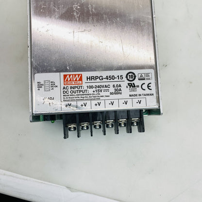 Mean Well HRPG-450-15 15V 30A Switching Power Supply AC 100-240VAC Grade C