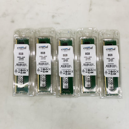 Crucial 8GB DDR4-2400 UDIMM 1.2V CL17 Desktop RAM (5x8GB) Grade A