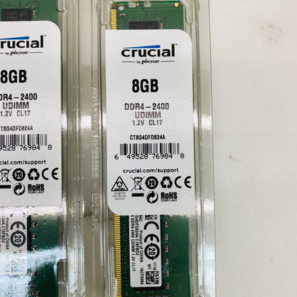 Crucial 8GB DDR4-2400 UDIMM 1.2V CL17 Desktop RAM (5x8GB) Grade A