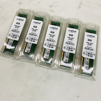 Crucial 8GB DDR4-2400 UDIMM 1.2V CL17 Desktop RAM (5x8GB) Grade A