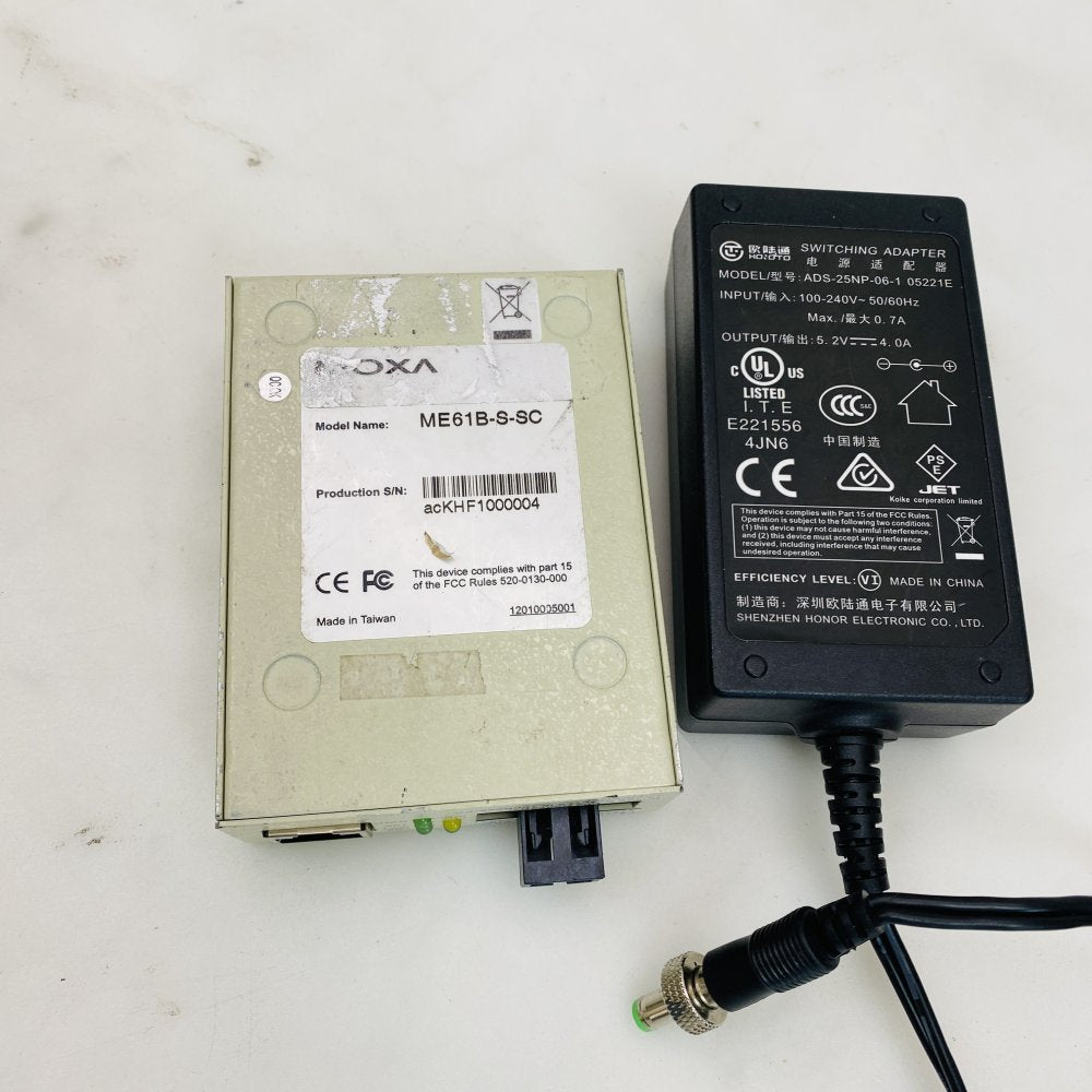 MOXA ME61B-S-SC Ethernet Copper to Fiber Media Converter Grade C