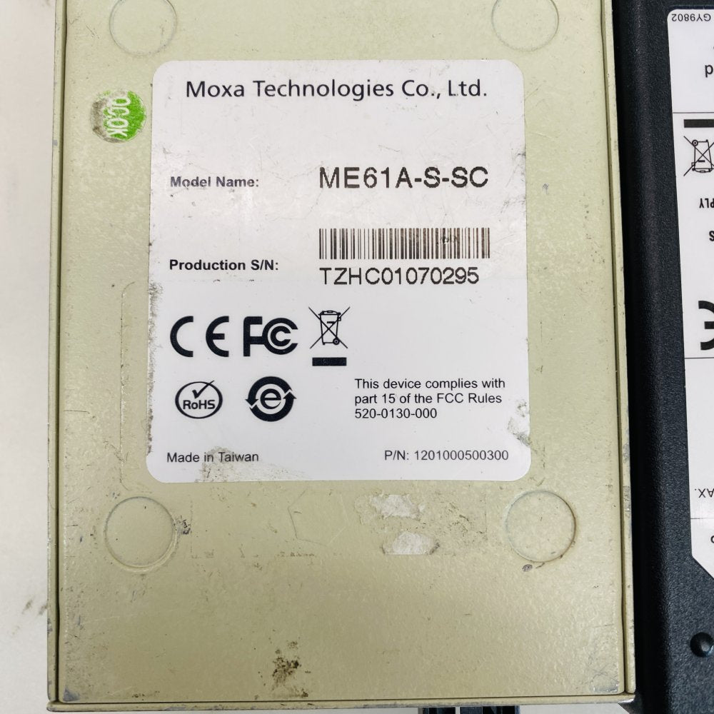 Moxa ME61A-S-SC Media Converter Ethernet to Fiber 1310nm Grade C