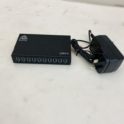 BrovSS A-103 10-Port USB 3.0 Hub Powered with AC Adapter Grade B