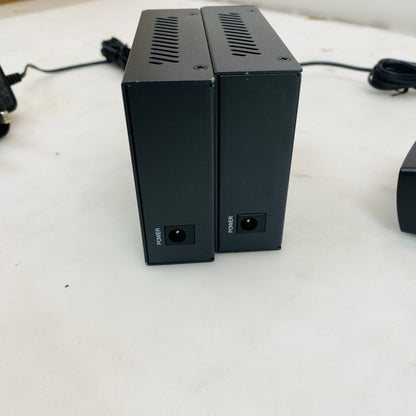 TP-Link MC220L Gigabit SFP Media Converter x2 with Power Adapters Grade B