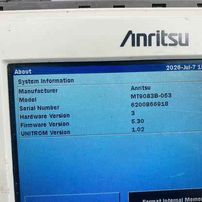 Anritsu MT9083B ACCESS Master OTDR Fiber Test Meter + Charger Grade B