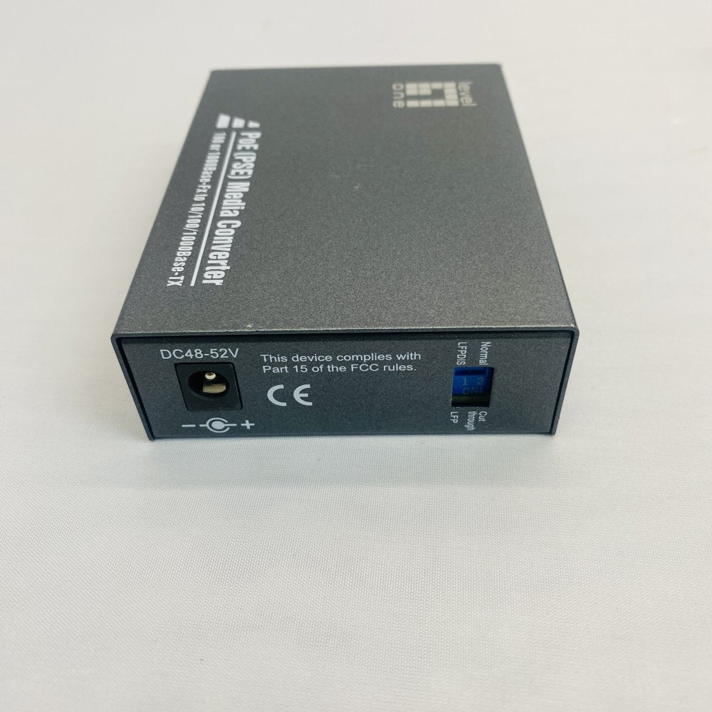 LevelOne GVT-2012 RJ45 to SFP Gigabit Media Converter PoE PSE Grade B
