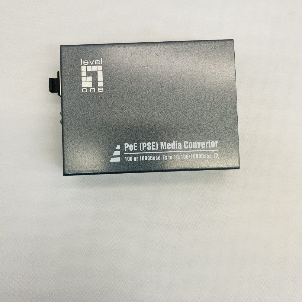 LevelOne GVT-2012 RJ45 to SFP Gigabit Media Converter PoE PSE Grade B