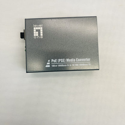 LevelOne GVT-2012 RJ45 to SFP Gigabit Media Converter PoE PSE Grade B