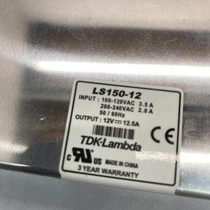 TDK-Lambda LS150-12 12V 12.5A Switching Power Supply - Metal Case Grade D