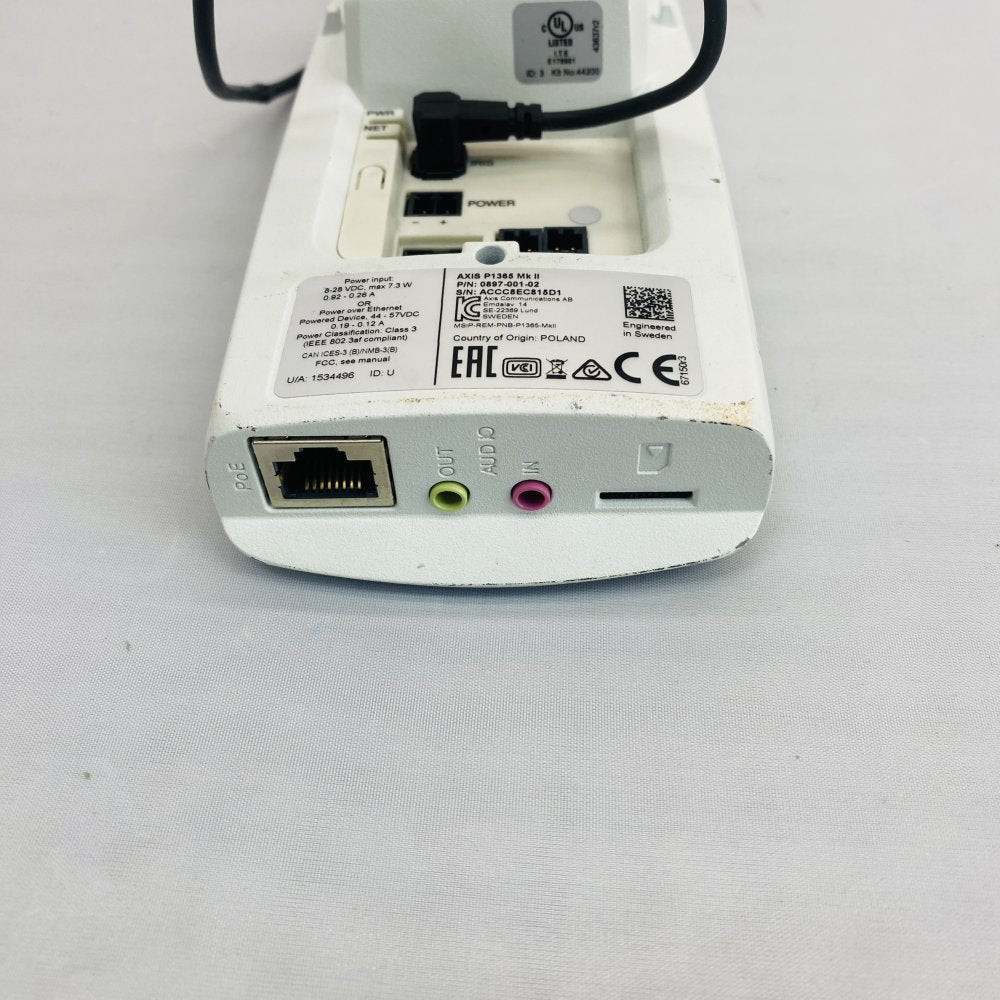 Axis Communications P1365 Mk II Network PoE Box IP Camera Grade B