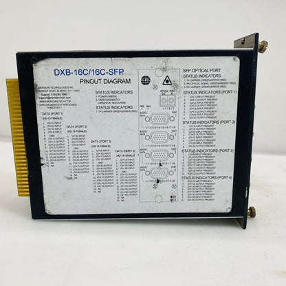 Meridian DXB-16C/16C-SFP 4-Port HD-15 SFP Audio/Data Module (Grade D)