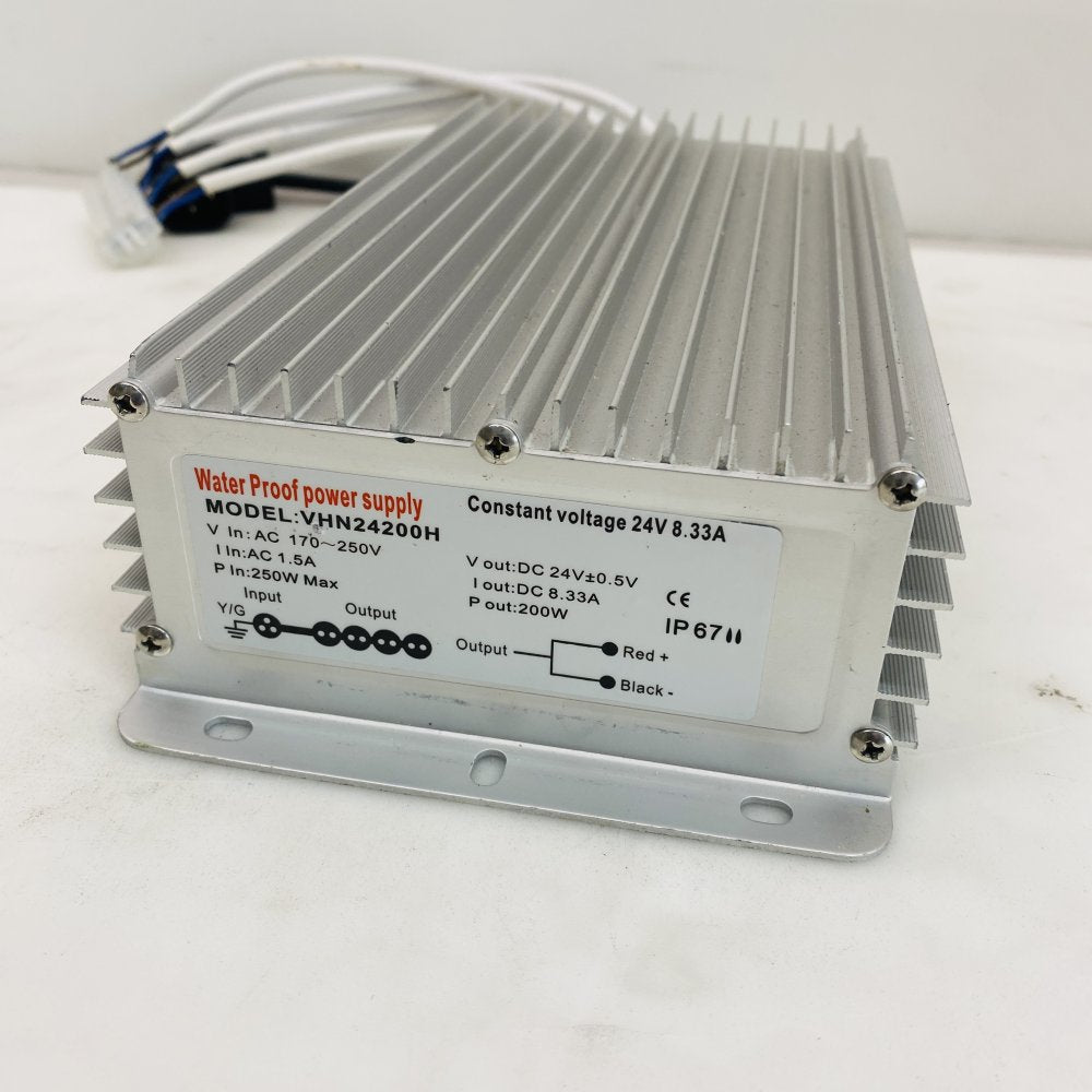 Waterproof Power Supply VHN24200H 24V 8.33A 200W IP67 LED Driver Grade B