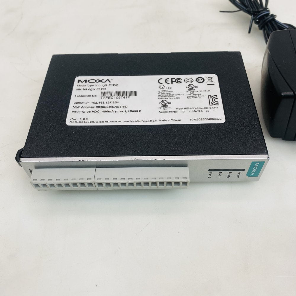 Moxa ioLogik E1241 Ethernet I/O Module Industrial Remote IO Grade B