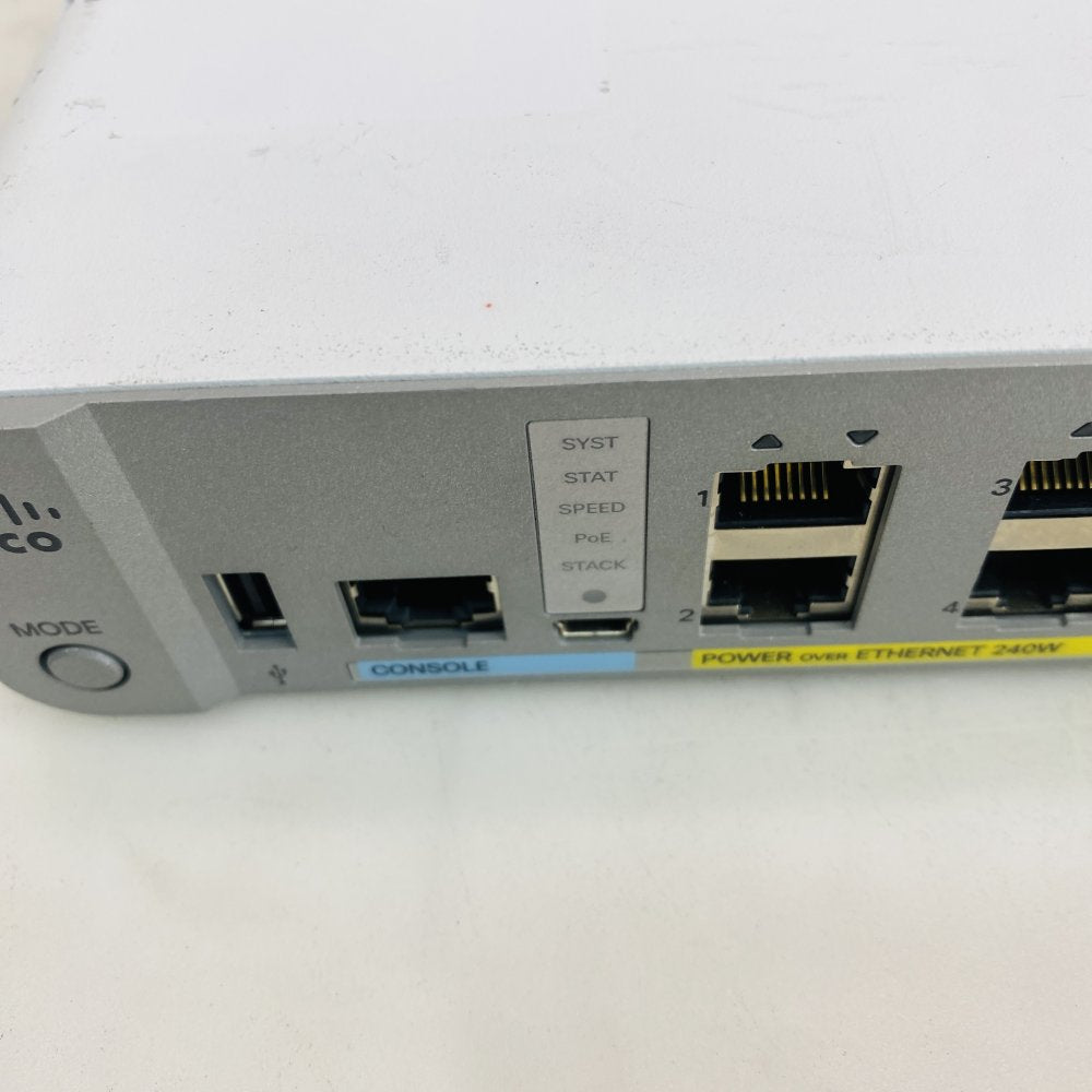 Cisco Catalyst 3560-CX WS-C3560CX-8XPD 8-Port PoE+ Compact Switch SFP Grade B