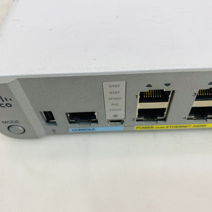 Cisco Catalyst 3560-CX WS-C3560CX-8XPD 8-Port PoE+ Compact Switch SFP Grade B