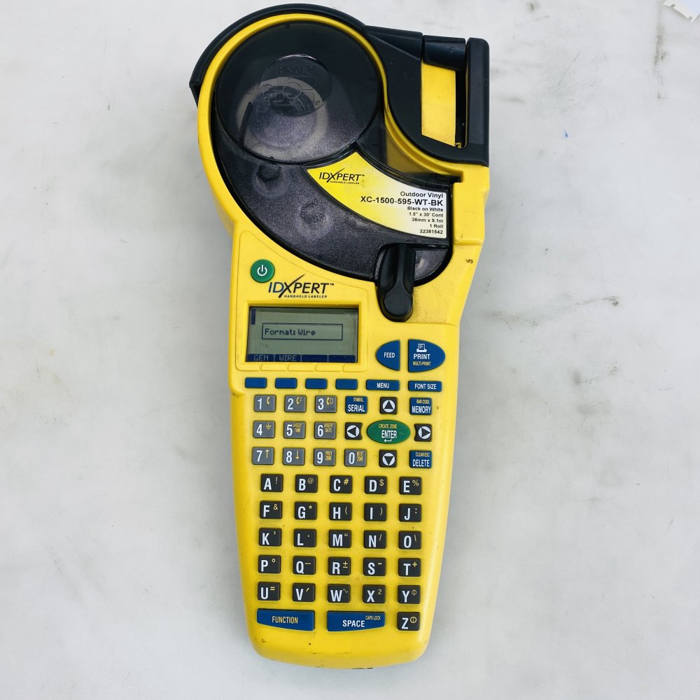 Brady IDXPERT Handheld Labeler - Portable ID/Wire Label Printer (Grade C)