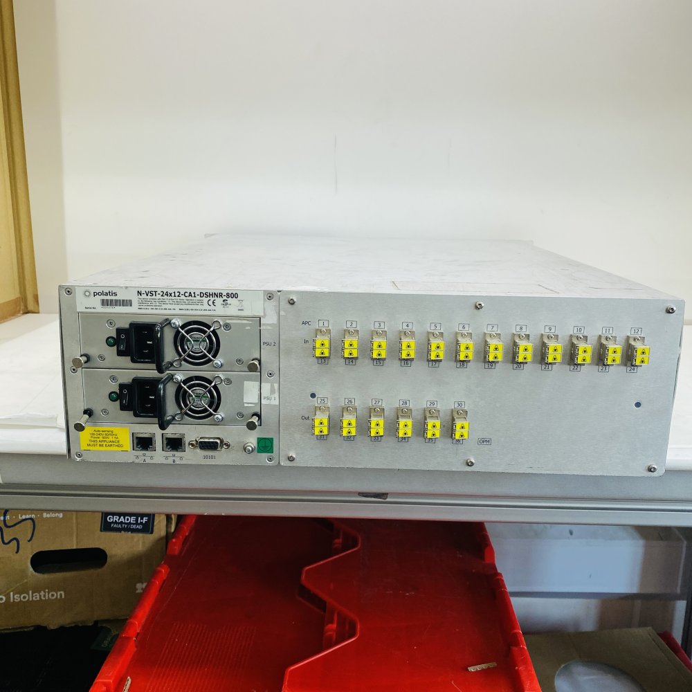 Polatis N-VST-24x12-CA1-DSHNR-800 Series1000 Optical Switch Rackmount Grade D