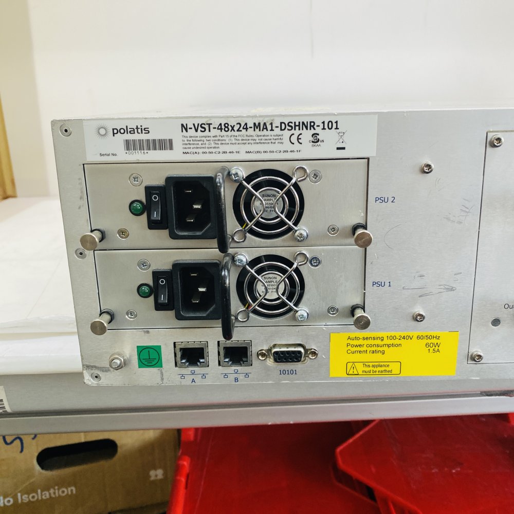 Polatis N-VST-48x24-MA1-DSHNR-101 Series 2000 48x24 Optical Switch Grade C
