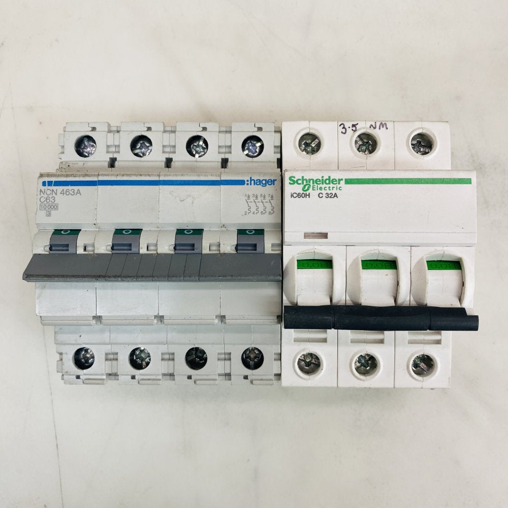 Siemens Hager 32A 63A RCBO MCB Fuse Board Breakers Industrial Job Lot