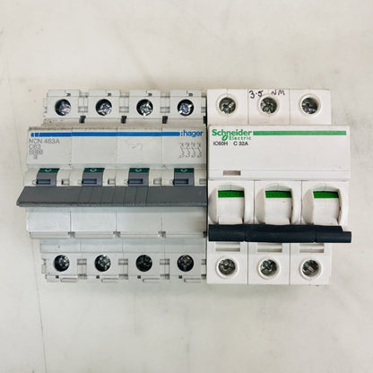 Siemens Hager 32A 63A RCBO MCB Fuse Board Breakers Industrial Job Lot