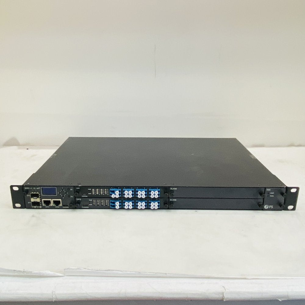 FS FMT04-CH1U 1U Managed Chassis (LSU/OPD/NMU) LC Fiber Adapters Grade B