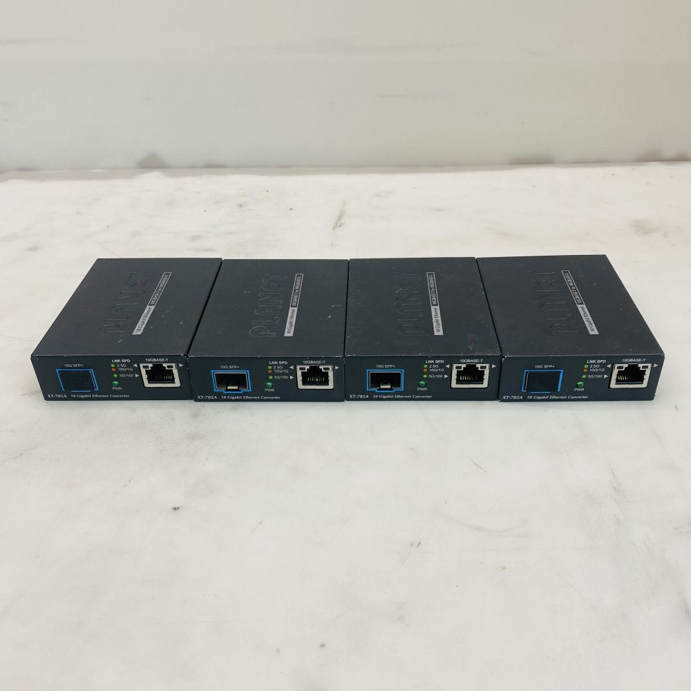 PLANET XT-705A 10G Ethernet Converter 10GBASE-T to 10G SFP+ Lot of 4 Grade B