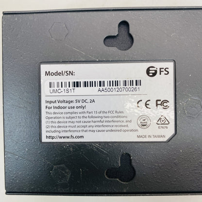 FS UMC-1S1T Unmanaged 10G Ethernet Media Converter 10GBASE-T Grade B