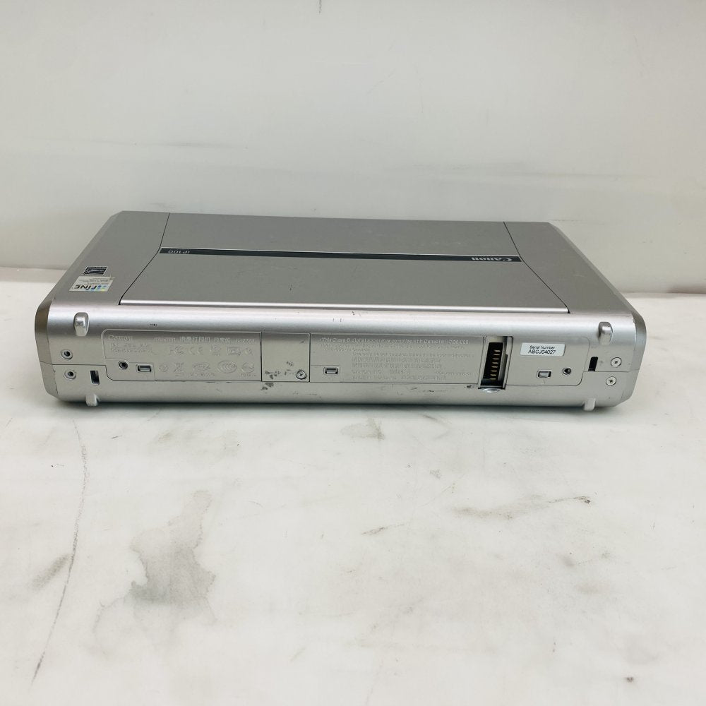 Canon iP100 Portable Inkjet Photo Printer with AC Adapter - Silver (Grade D)